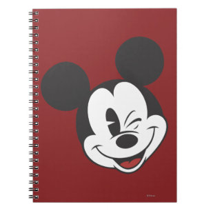 Classic Mickey   Head Tilt Wink Notebook