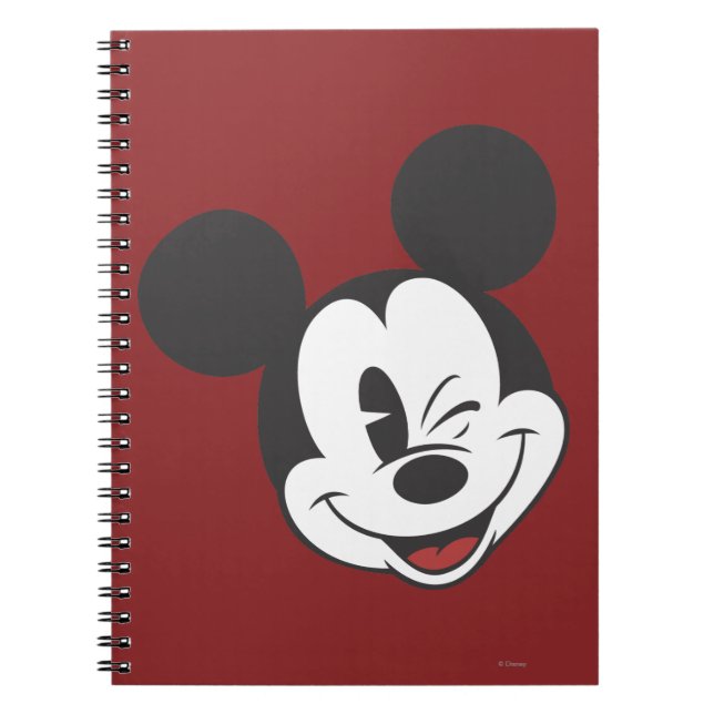 Classic Mickey | Head Tilt Wink Notebook (Front)