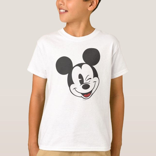 Classic Mickey | Head Tilt Wink T-Shirt (Front)