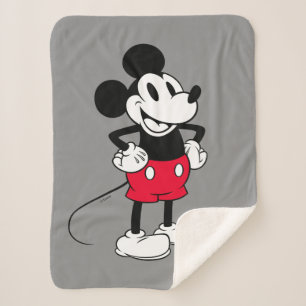 Classic Mickey Mouse   A True Original Sherpa Blanket