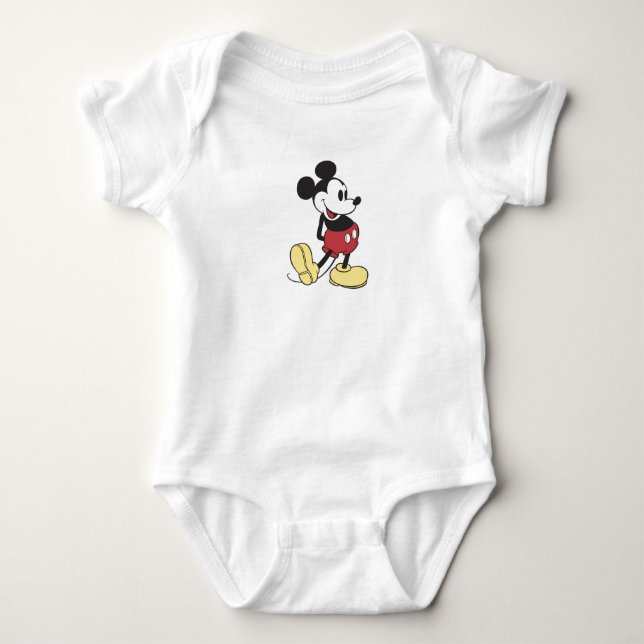 Classic Mickey Mouse Baby Bodysuit (Front)