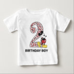 Classic Mickey Mouse | Birthday Boy 2nd Birthday Baby T-Shirt<br><div class="desc">Celebrate your little boy's second birthday with this classic "Birthday Boy" shirt.</div>