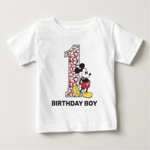 Classic Mickey Mouse   Birthday Boy Baby T-Shirt