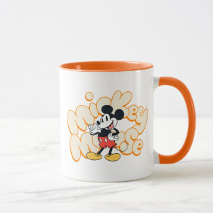 Classic Mickey Mouse Bubble Letter Name Graphic Mug
