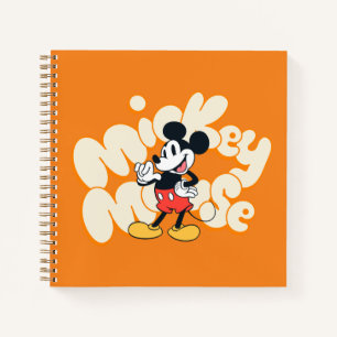 Classic Mickey Mouse Bubble Letter Name Graphic Notebook
