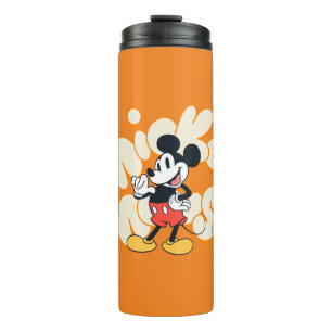 Classic Mickey Mouse Bubble Letter Name Graphic Thermal Tumbler