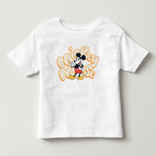 Classic Mickey Mouse Bubble Letter Name Graphic Toddler T-shirt