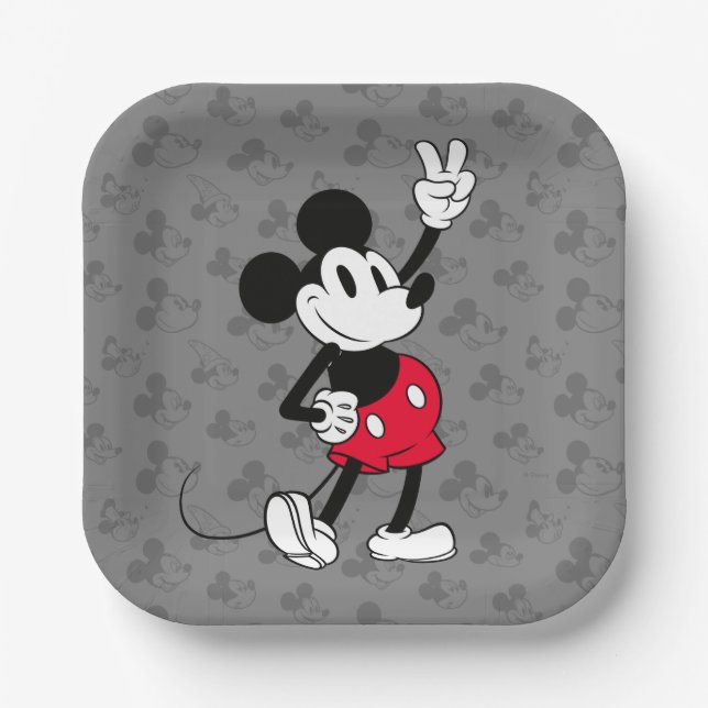 Classic Mickey Mouse | Cool Beyond Years Paper Plate (Front)