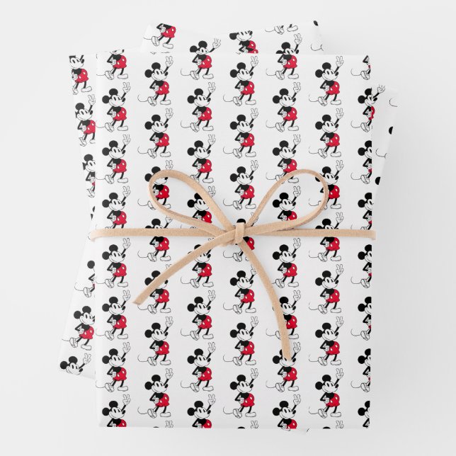 Classic Mickey Mouse | Cool Beyond Years Wrapping Paper Sheet (In situ)