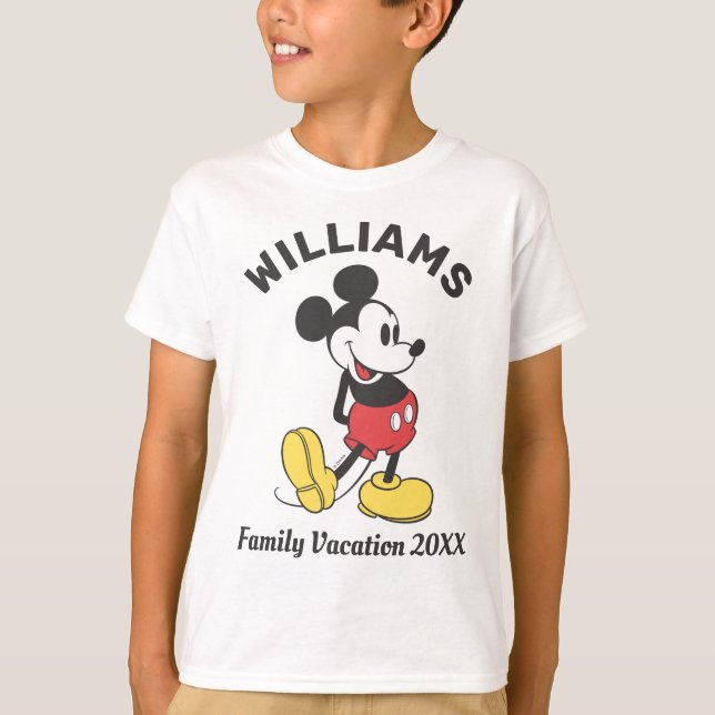 Classic Mickey Mouse | Family Vacation T-Shirt (Front)
