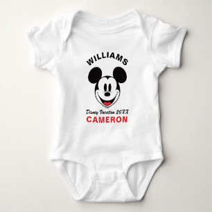 Classic Mickey Mouse - Family Vacation & Year Baby Bodysuit