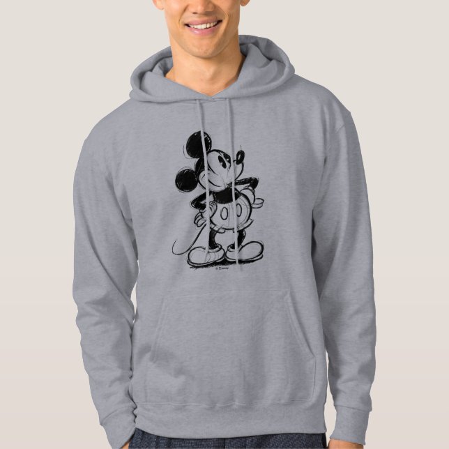 Classic Mickey Mouse Sketch Hoodie (Front)