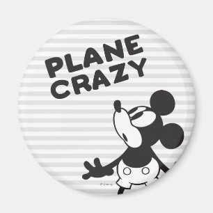 Classic Mickey Plane Crazy Magnet