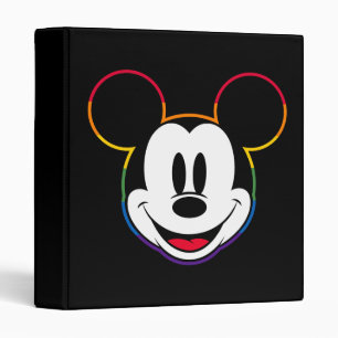 Classic Mickey Rainbow Head Binder
