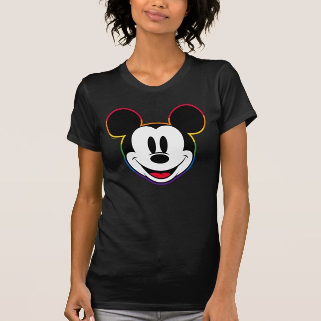 Classic Mickey Rainbow Head T-Shirt (Front)