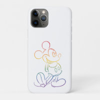 Classic Mickey Rainbow Outline
