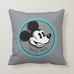 Classic Mickey Since 1928 Throw Pillow