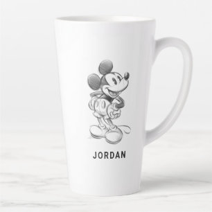 Classic Mickey   Sketch Latte Mug