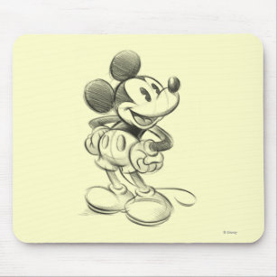 Classic Mickey   Sketch Mouse Pad