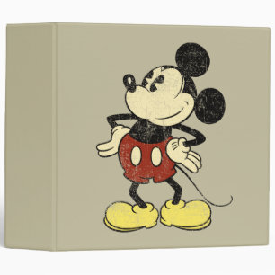 Classic Mickey   Vintage Hands on Hips Binder