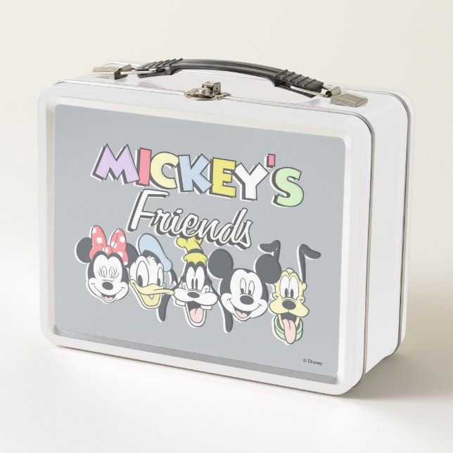 Classic Mickey's Friends Metal Lunch Box (Front)