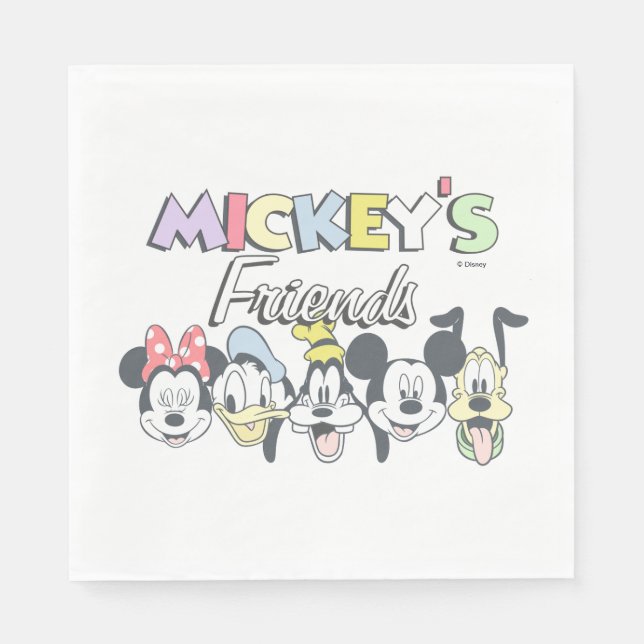 Classic Mickey's Friends Napkin (Front)