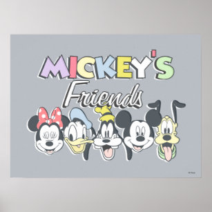 Classic Mickey's Friends Poster