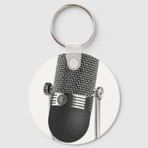 Classic Microphone Keychain