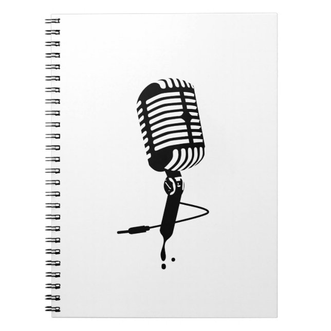 classic microphone notebook (Front)