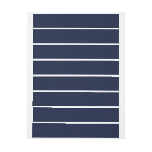 Classic Midnight Blue 1" x 7.25" Wrap Around Label