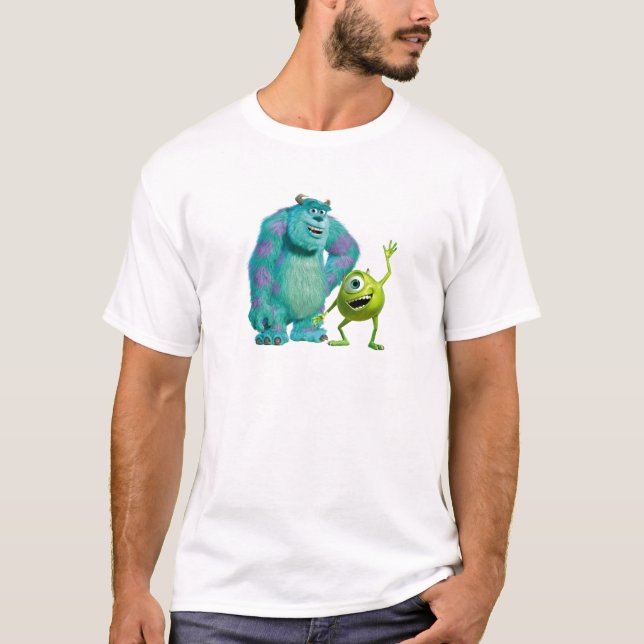Classic Mike & Sully Waving Disney T-Shirt (Front)