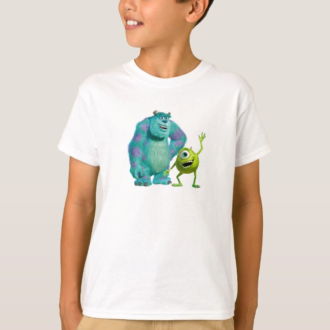 Classic Mike & Sully Waving Disney T-Shirt (Front)