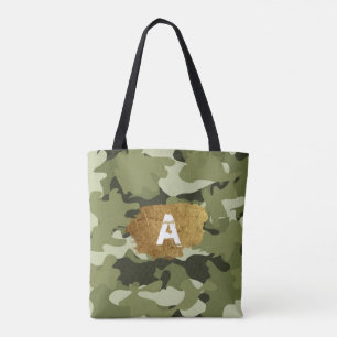 Classic military bag with your Monogram Tote Bag