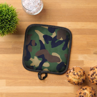Classic Military Camo Pattern Pot Holder