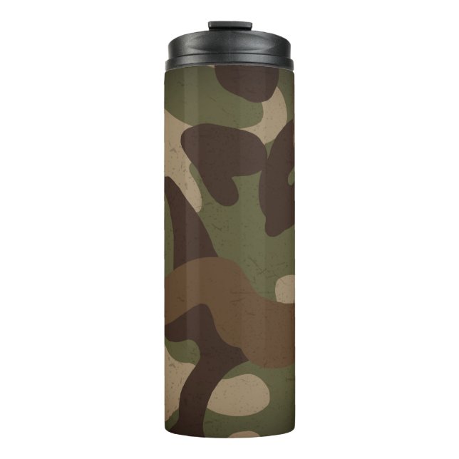 Classic Military Camouflage Pattern Thermal Tumbler (Front)