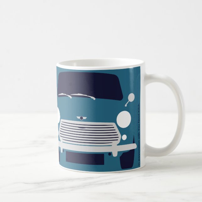Classic Mini Car minimalist art mug (Right)