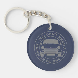 Classic Mini Car original 1960's tag line. Keychain