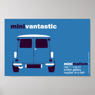 Classic mini van exhibition poster