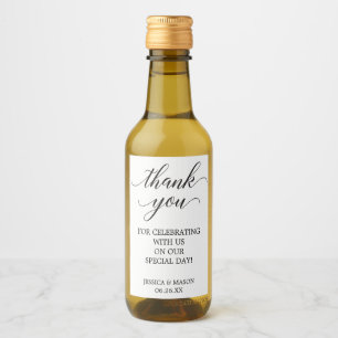 Classic Mini Wine Favours Label