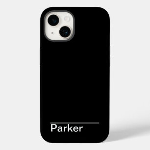Classic Minimal Black and White  Case-Mate iPhone 14 Case
