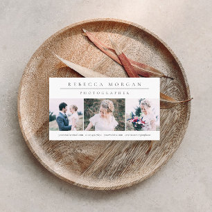 Classic Minimal Photography Business Card
