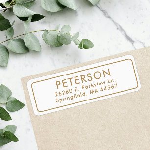 Classic Minimal Return Address Label