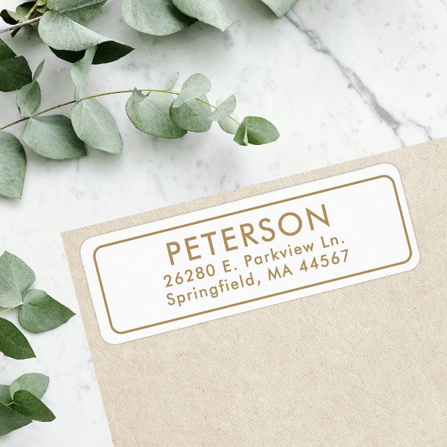 Classic Minimal Return Address Label (Creator Uploaded)
