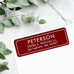 Classic Minimal Return Address Label