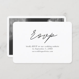 Classic Minimal Wedding RSVP Enclosure Card
