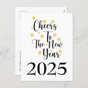 Classic Minimalist 2025 Carte de Nouvel An