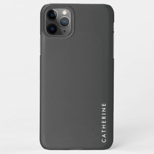 Classic Minimalist Dark Grey iPhone 11Pro Max Case