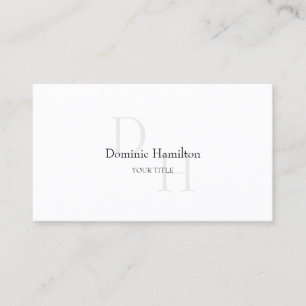 CLASSIC Minimalist Elegance Business Card