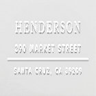 Classic Minimalist Family Name Return Address