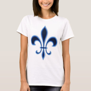 Classic Minimalist Fleur-de-Lis Graphic T-Shirt